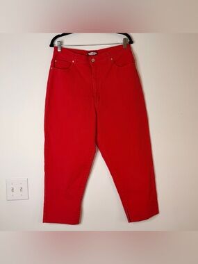 L.A. BLUES | Red Stretch  Capri Pants 16W